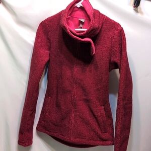 Women's Bench red full zip fall jacket size small two pockets in front NWT